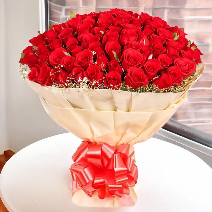 101 Love Overflow Bouquet From Best Florist in Dubai