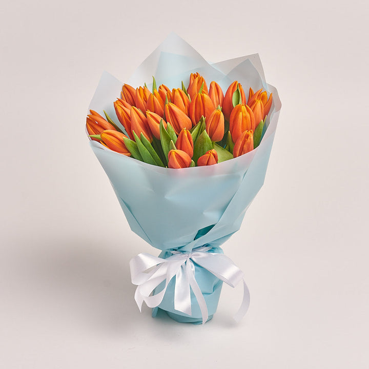 25 Orange Tulip Bouquet From Best Florist in Dubai