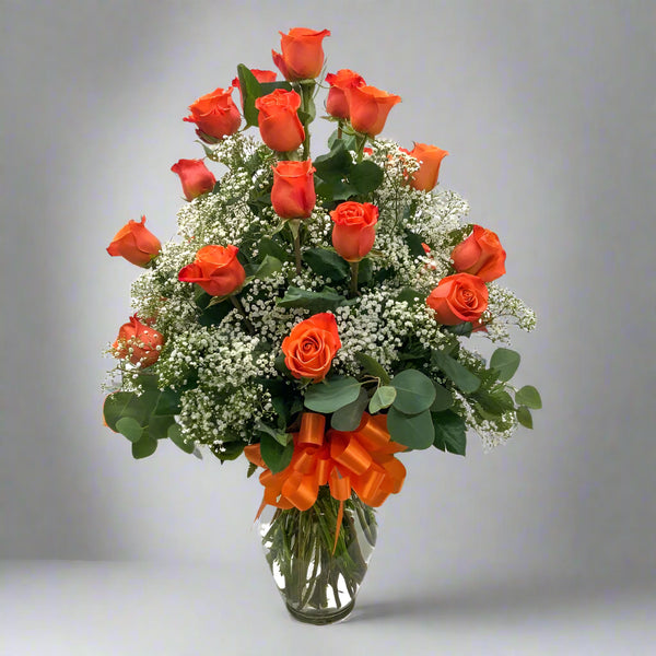 2 Dozen Roses Orange From Best Florist in Dubai