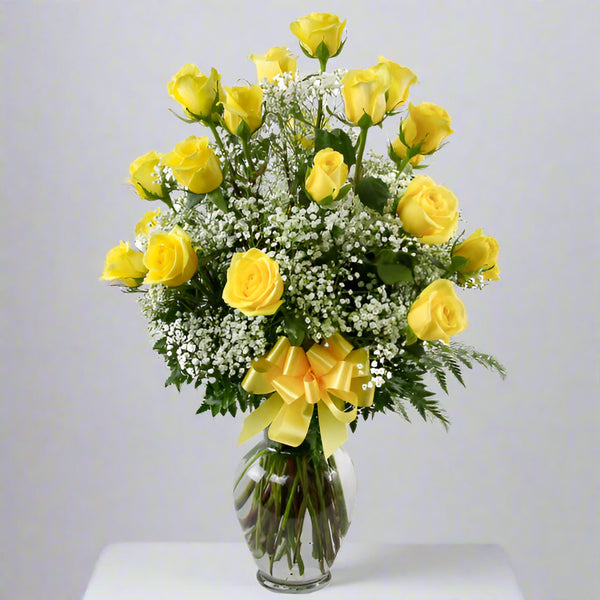 2 Dozen Roses Yellow From Best Florist in Dubai