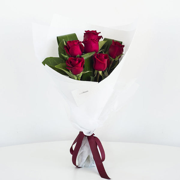 6 red rose bouquet From Best Florist in Dubai