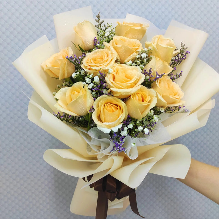 Champagne Roses Bouquet