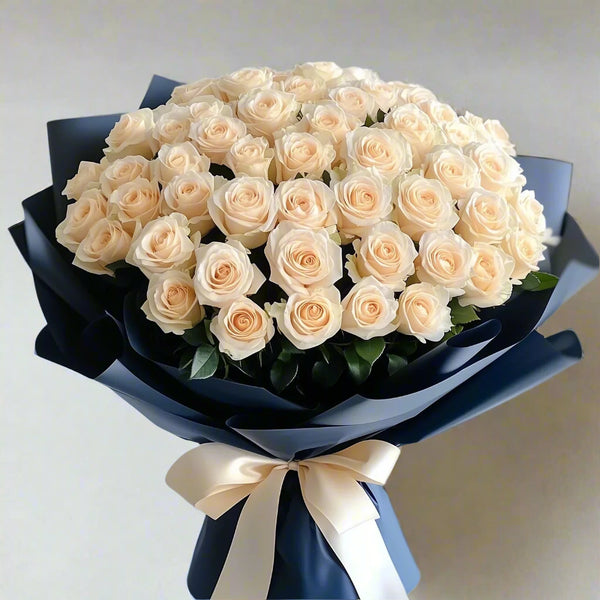 Champagne Rose Bouquet From Best Florist in Dubai