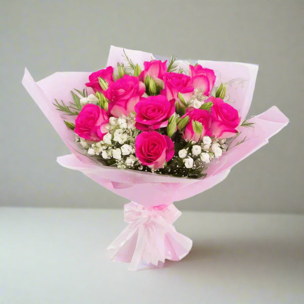 Fuchsia Bliss Bouquet From Best Florist in Dubai