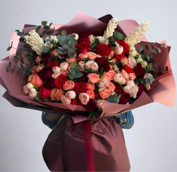 Luxury_Orange_Mix_Bouquet by Florist Dubai