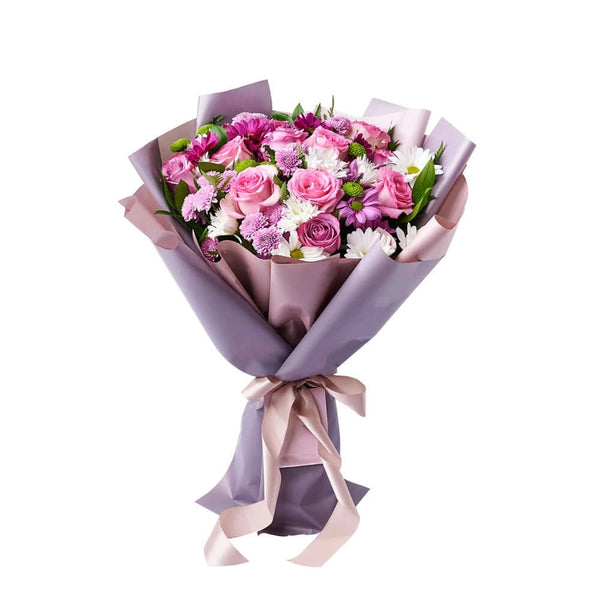 Purple And Pink Mixed Bouquet
