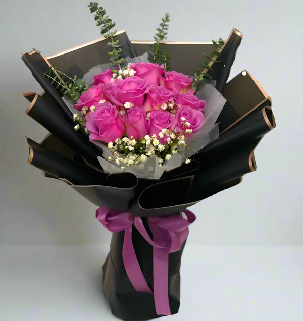 Purple Roses Bouquet From Best Florist in Dubai