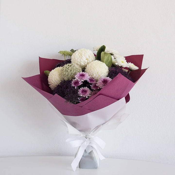 Purple & Whites Bouquet
