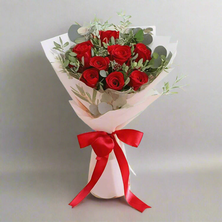 Red Rose Symphony Bouquet From Best Florist in Dubai