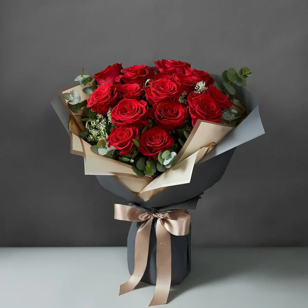 Rosy Affair- Red Rose Bouquet
