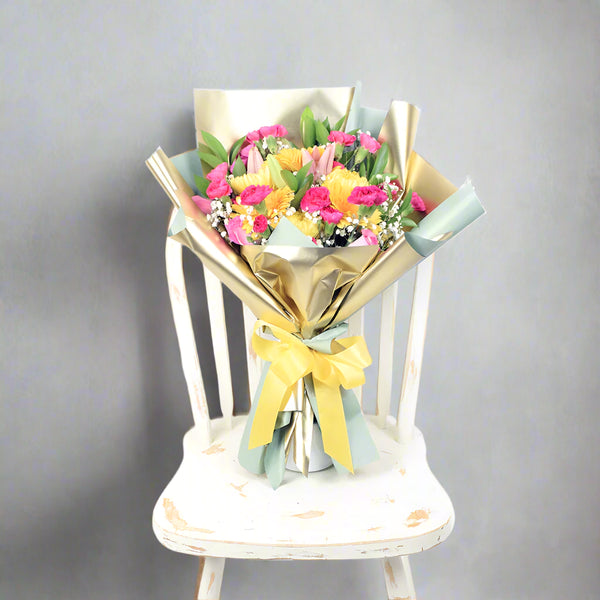 Sunset Blush Bouquet From Best Florist in Dubai