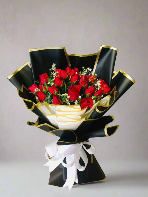 Two Dozen of Red Roses Bouquet From Best Florist in Dubai